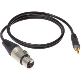 Klotz XLR 3p. female - Mini Klinke 3p., 3m 