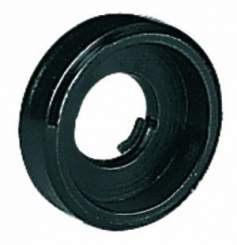 Plastikscheibe schwarz groß (vertieft) 