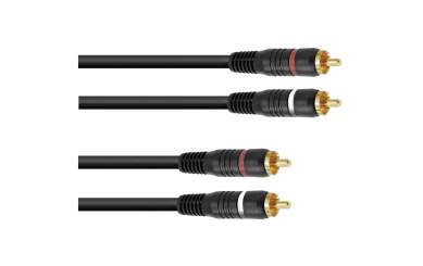 Omnitronic Cinch Kabel 2 x 2 0,6m 