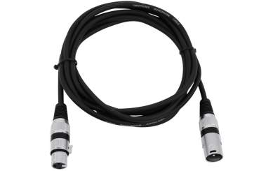 Omnitronic XLR Kabel 3pol 1,5m sw 