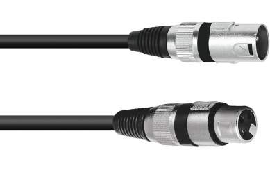 Omnitronic XLR Kabel 3pol 3m, schwarz 