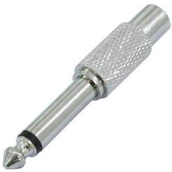 Omnitronic Adapter Cinch(F)/Klinke(M) Metallgehäuse 
