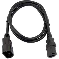 Omnitronic Kaltgeräte Verlängerung 3x1,0 1m, schwarz 