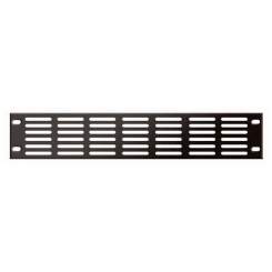 Showgear 19" Ventilationpanel  Lüftungsblech 2 HE Metall 2mm 