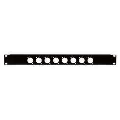 Showgear 19"  Blende 1 HE für 8  XLR Stecker (D-Size) 
