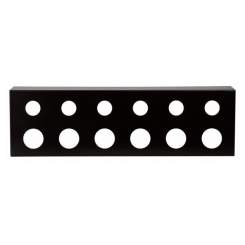 Showgear 19"  Frontplatte für 6 x PG16 & 6 x PG21, schwarz 
