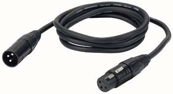 DAP FL0175 XLR Mikrofon Kabel schwarz 75cm 