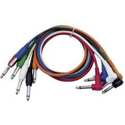 DAP FL1460 Mono Patchkabel Klinke 60cm Winkelklinke in verschiedenen Farben 