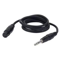 DAP FL03150 XLR weibl. zu Klinke Stereo, schwarz 150cm 