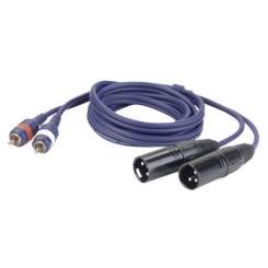 DAP FL26150 / 2 XLR männl. zu 2 Cinch, 1,50m 