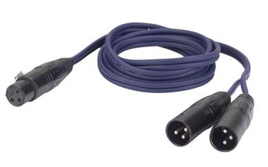 DAP FL39150 1 XLR weiblich zu 2 XLR männlich 150 cm 