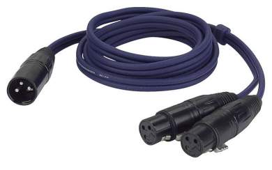 DAP FL38150 1x XLR männl. zu 2x XLR weibl. , 1,50m 