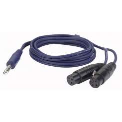 DAP FL37150 Stereo Jack to 2 XLR Female 150cm 