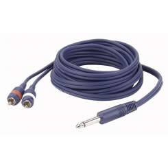 DAP FL33150 Mono Klinke zu 2 x Cinch, 150cm 