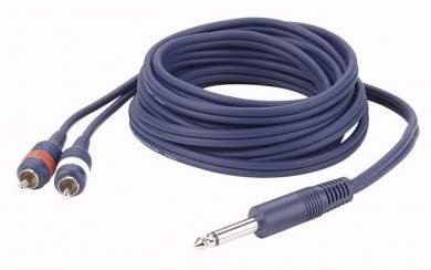 DAP FL333 Mono Klinke auf 2x Cinch, 3m 