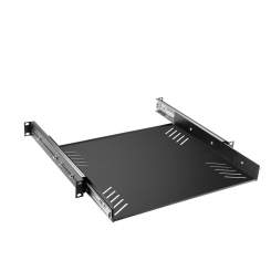 Adam Hall 87556 19" Rackwanne 1 HE mit Auszugsschienen 