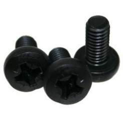 Adam Hall Kreuzschlitzschraube M6 x 12 schwarz 