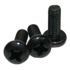 Adam Hall Kreuzschlitzschraube M6 x 16 schwarz 
