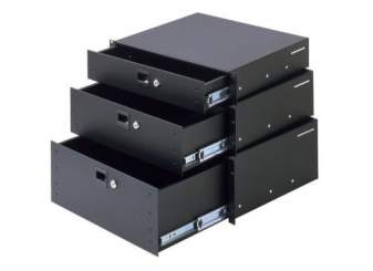 Adam Hall 87404 Rackschublade 4 HE Stahl 