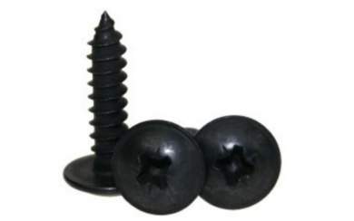 Adam Hall Spanplattenschraube Flachkopf 19 mm schwarz 