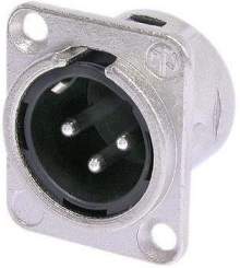 Neutrik XLR-Einbaustecker 3polig, NC3MDL1 