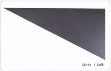 nivtec Systempodest, Dreieck, 150 cm x 100 cm, links, Standard-Multiplex 