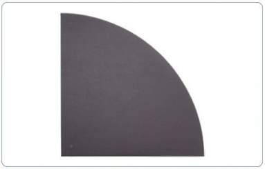 nivtec Systempodest, Viertelkreis, 100 cm x 100 cm x Radius 1 Standard-Multiplex 