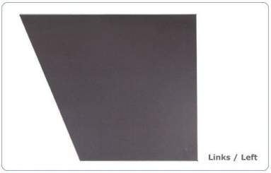 nivtec Systempodest, Trapez, 36,7x75,0x22,5°x100,0 cm, links, Standard-Multiplex 