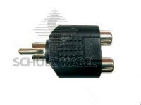 Schulz S 63 2 RCA-Buchsen an 1 RCA-Stecker 