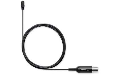 Shure DL4B/O-LM3-A DuraPlex DL4 Lavaliermikrofon, Kugelcharakteristik, LEMO-Stecker, schwarz, inkl. Zubehör 