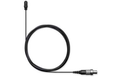 Shure DL4B/O-MTQG-A DuraPlex DL4 Lavaliermikrofon, Kugelcharakteristik, MTQG-Stecker, schwarz, inkl. Zubehör 