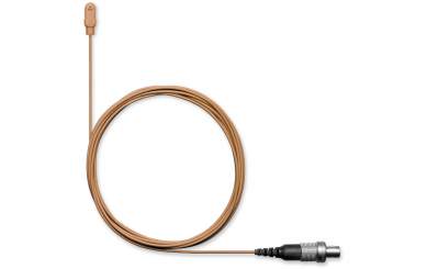 Shure DL4C/O-MTQG-A DuraPlex DL4 Lavaliermikrofon, Kugelcharakteristik, MTQG-Stecker, cocoa, inkl. Zubehör 