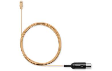 Shure DL4T/O-LM3-A DuraPlex DL4 Lavaliermikrofon, Kugelcharakteristik, LEMO-Stecker, beige, inkl. Zubehör 