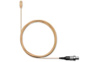 Shure DL4T/O-MTQG-A DuraPlex DL4 Lavaliermikrofon, Kugelcharakteristik, MTQG-Stecker, beige, inkl. Zubehör 