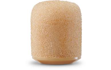 Shure RPMDL4SFWS/T DuraPlex DL4/DH5 Aufsteck-Windschutz, beige, 3 Stück (Nutzung OHNE Entzerrungskappe) 
