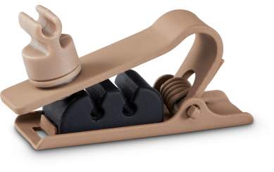 Shure RPMDL4STC/C DuraPlex DL4 Mikrofon-Ansteckklemme, cocoa, 3 Stück 