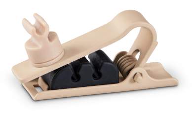 Shure RPMDL4STC/T DuraPlex DL4 Mikrofon-Ansteckklemme, beige, 3 Stück 