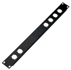 K&M 28306 19"-Frontplatte, schwarz 