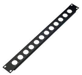 K&M 28312 19"-Frontplatte, schwarz 