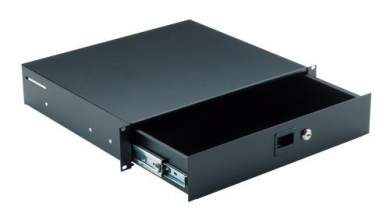 K&M 49122 19"-Rack-Schublade, schwarz 