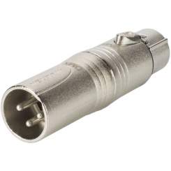 Neutrik NA3M5F Adapter 3pol. XLR, männl. zu 5pol. XLR weibl. 