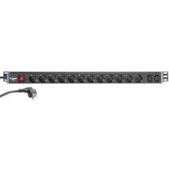 Adam Hall 874714 Stromverteiler 1 HE 12 Dosen 