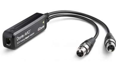 Audinate Dante AVIO Analog Input Adapter 2 Kanal 