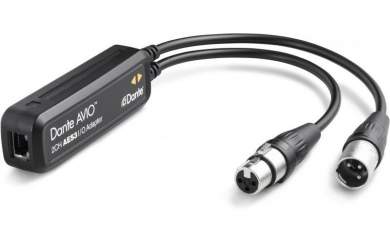 Audinate Dante AVIO AES3 IO Adapter 2x2 Kanal 