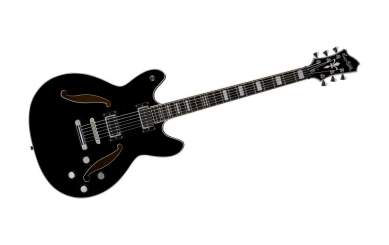 Hagstrom Viking Baritone in Black Gloss 