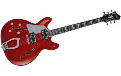 Hagstrom Super Viking Lefthand Wild Cherry Transparent 