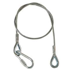 Adam Hall 6mm Sicherungsseil 1,0m, Notkettenglied - 60 Kg 