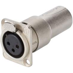 Neutrik NA3FDM Adapter 3 pol. Chassisbuchse auf Kabelstecker 