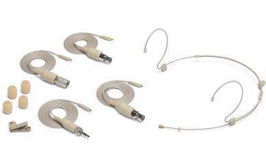 Samson DE10x Double Earset Microphone (Omnidirectional) Headset Microphone with Miniature Condenser Capsule  