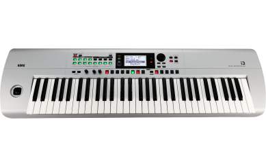Korg i3 Workstation mit 61 Tasten, silber 